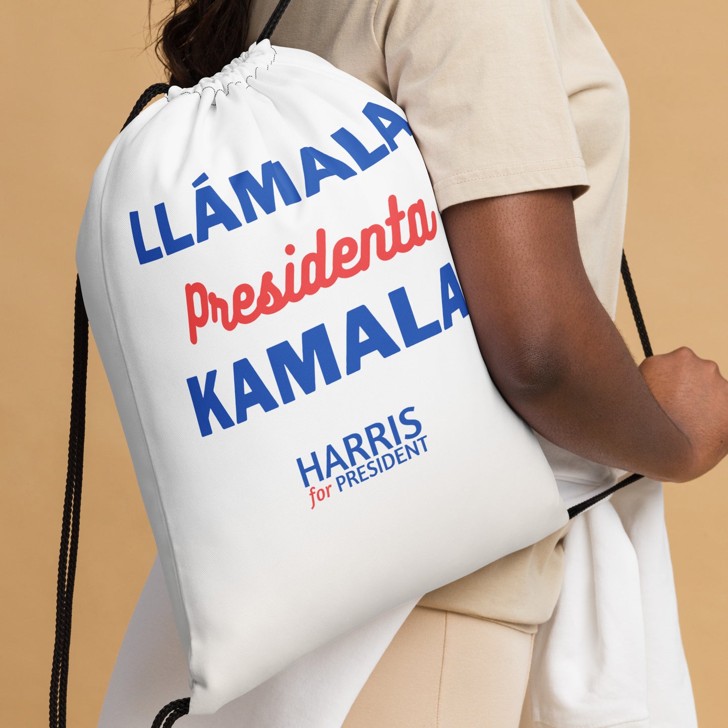 Llámala Presidenta Kamala Drawstring Bag - Minimalist & Sporty Backpack