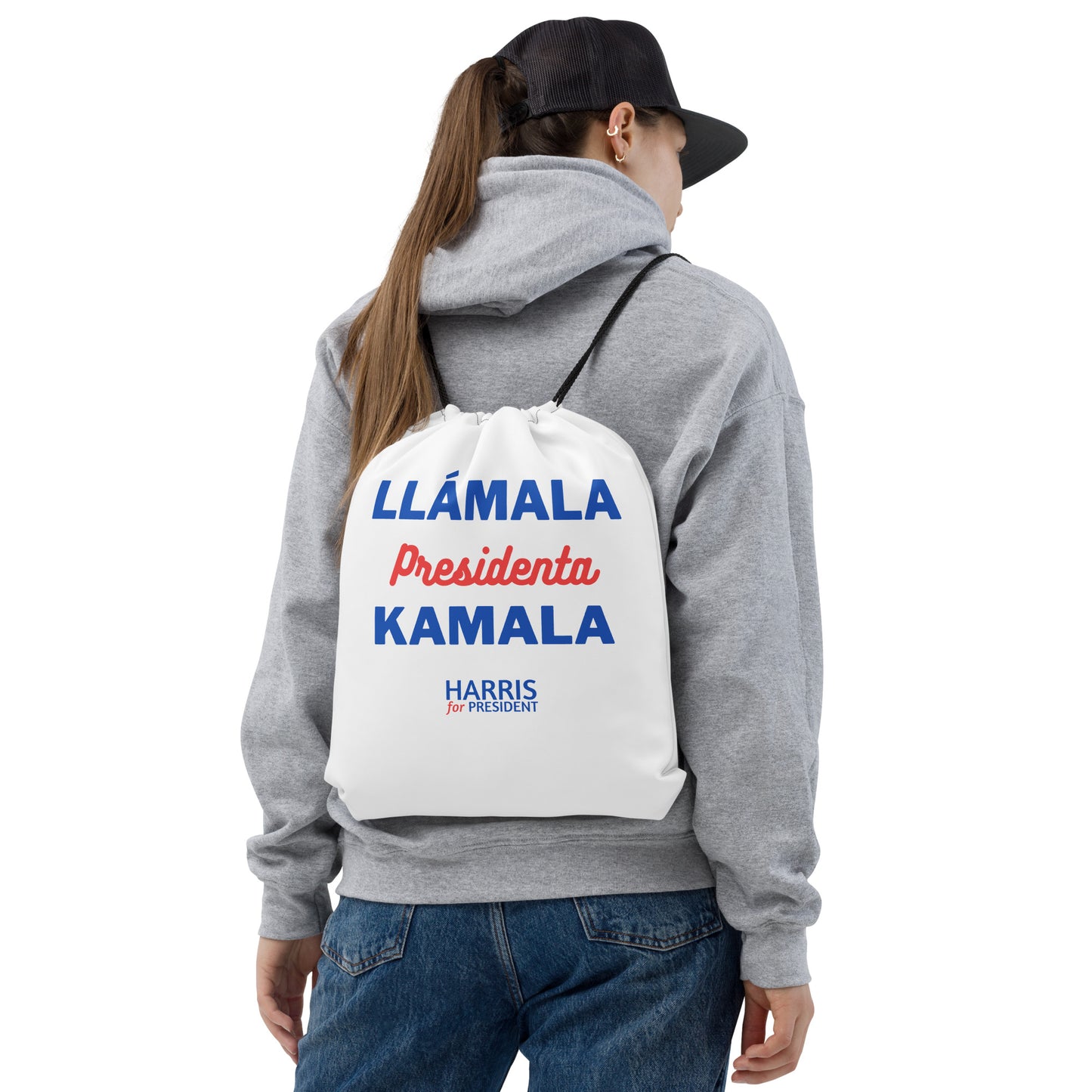 Llámala Presidenta Kamala Drawstring Bag - Minimalist & Sporty Backpack