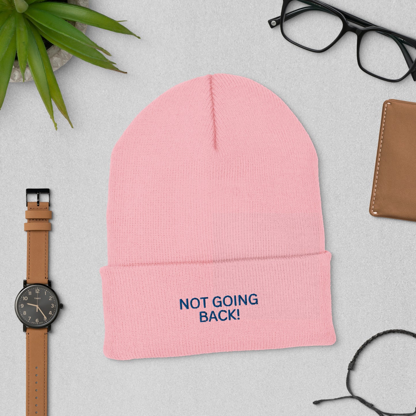 Not Going Back! Harris for President Unisex Cuffed Beanie - Cuffed Beanie