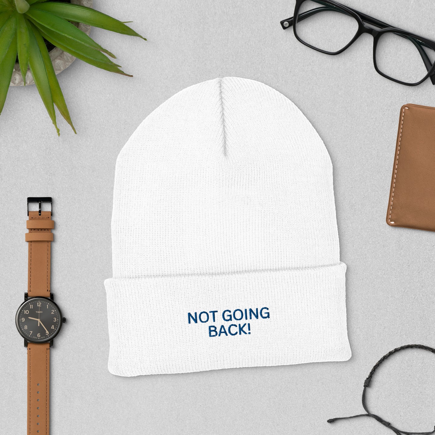 Not Going Back! Harris for President Unisex Cuffed Beanie - Cuffed Beanie