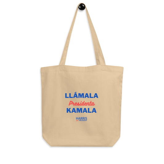 Llámala Presidenta Kamala Eco Tote Bag - Organic Cotton Reusable Bag