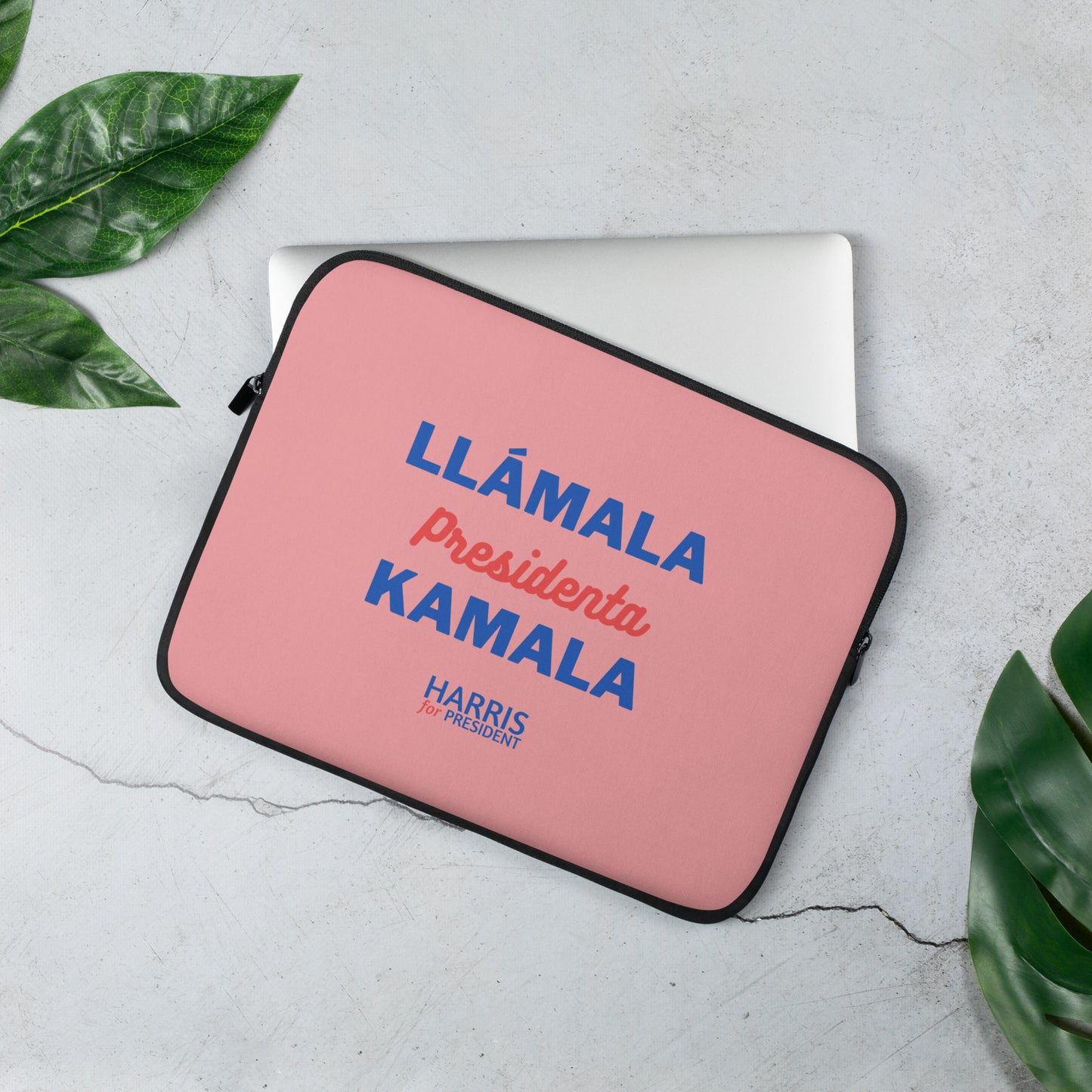 "Llámala Presidenta Kamala" Llamala Kamala Pink Laptop Sleeve – Available in 13" and 15"