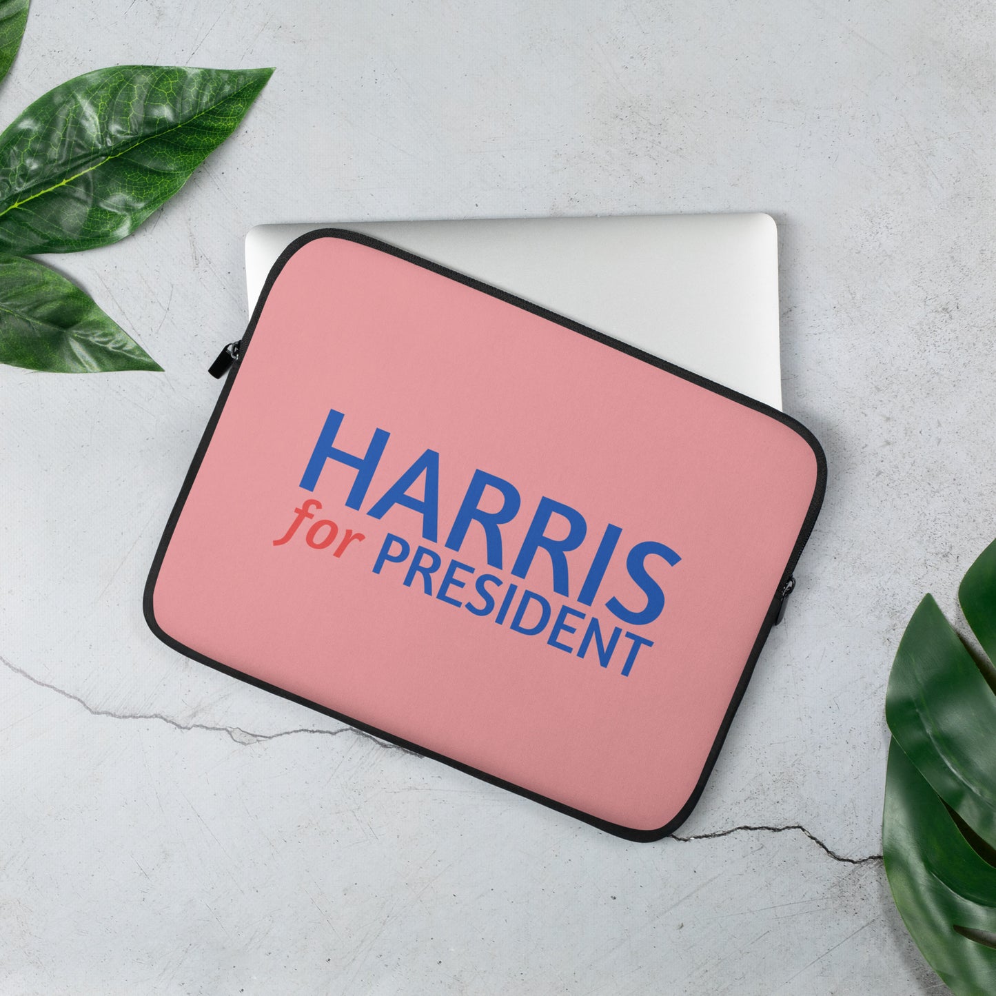 "Harris for President" Kamala Harris 2024 Campaign Pink Laptop Sleeve – Available in 13" and 15"