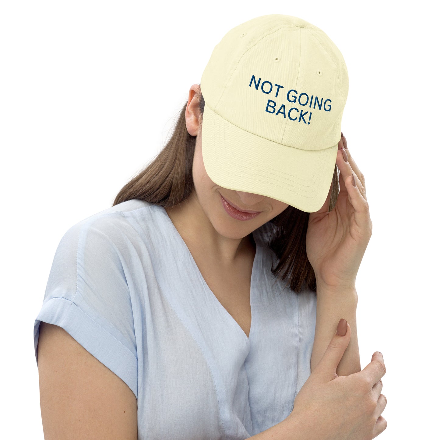 Not Going Back - Unisex Pastel Baseball Hat