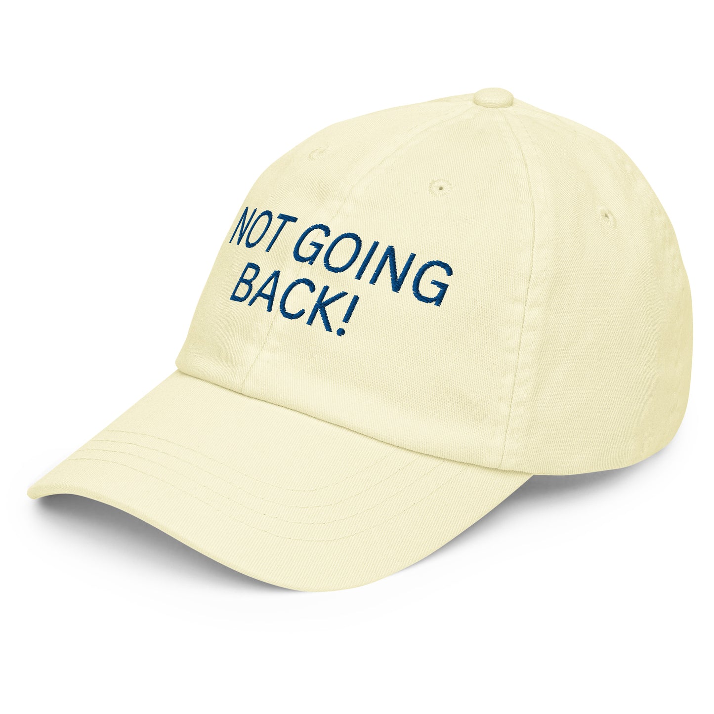 Not Going Back - Unisex Pastel Baseball Hat