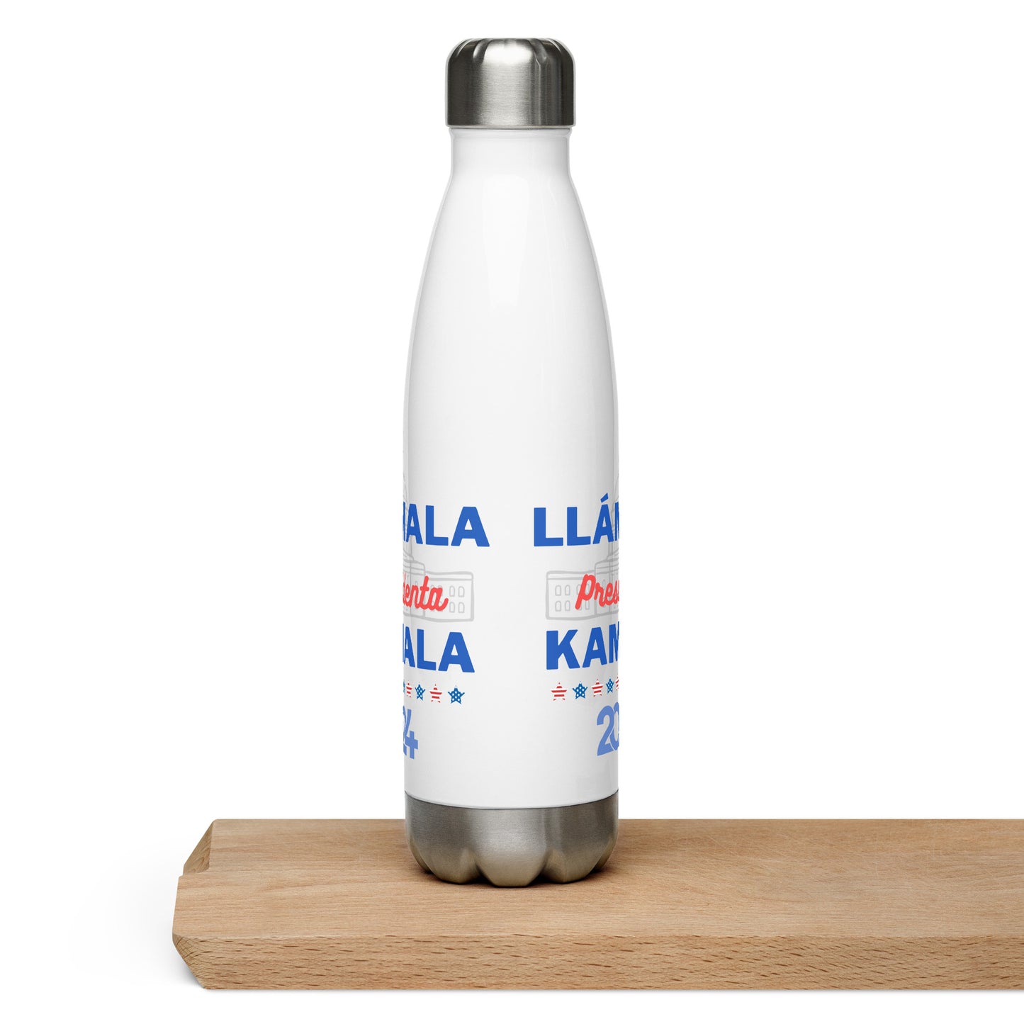 "Llámala Presidenta Kamala" Kamala Harris 2024 Campaign Leak-Proof Insulated Stainless Steel Water Bottle - 17oz (500 ml)