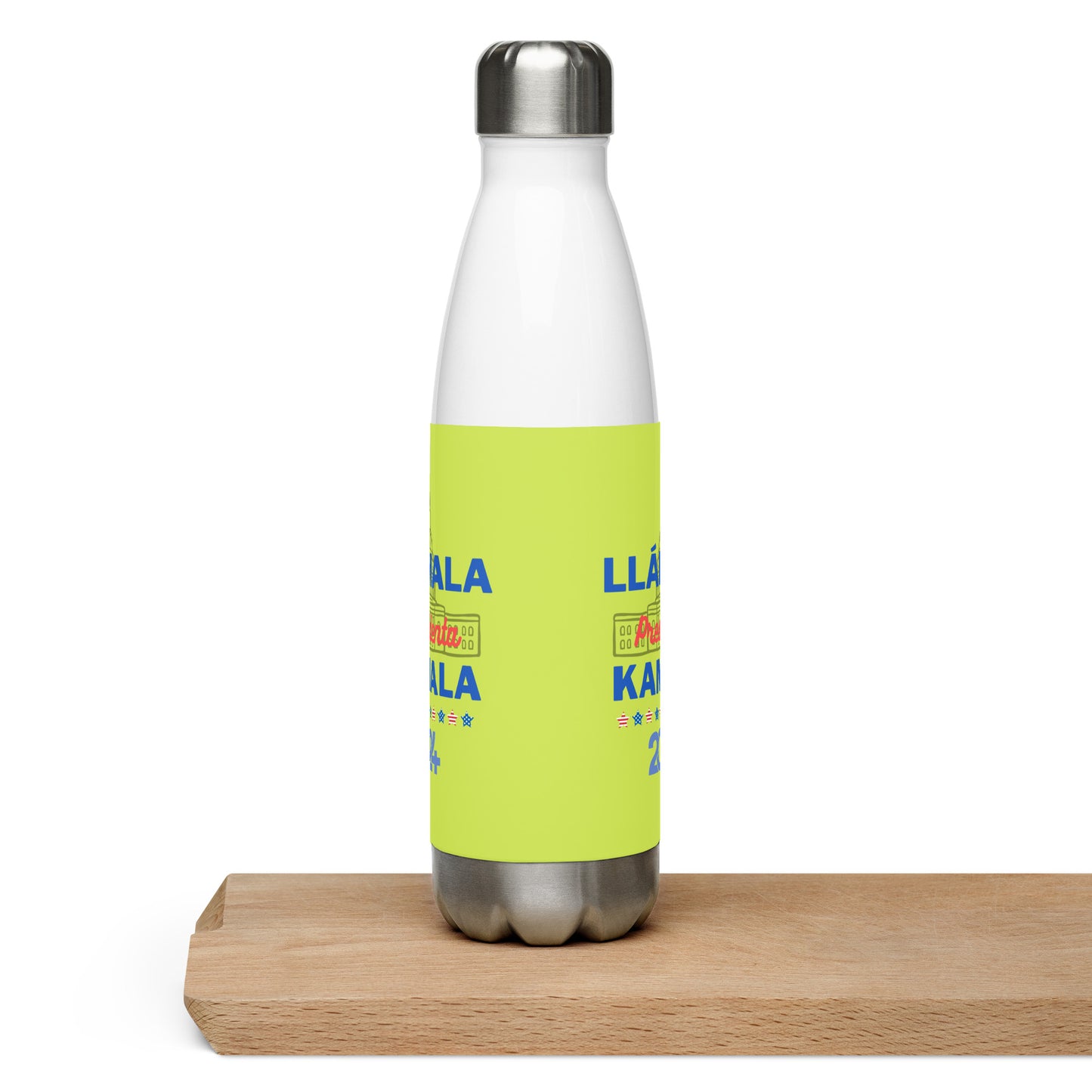 "Llámala Presidenta Kamala" 2024 in Brat Green - Leak-Proof Insulated Stainless Steel Water Bottle - 17oz (500 ml)