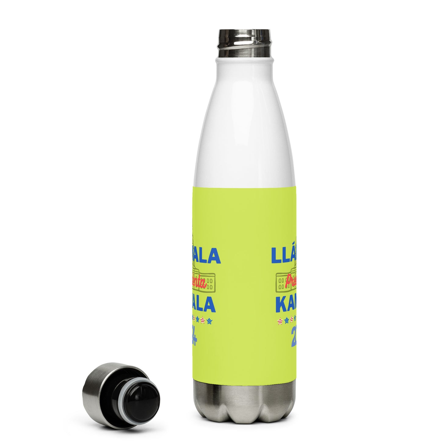 "Llámala Presidenta Kamala" 2024 in Brat Green - Leak-Proof Insulated Stainless Steel Water Bottle - 17oz (500 ml)