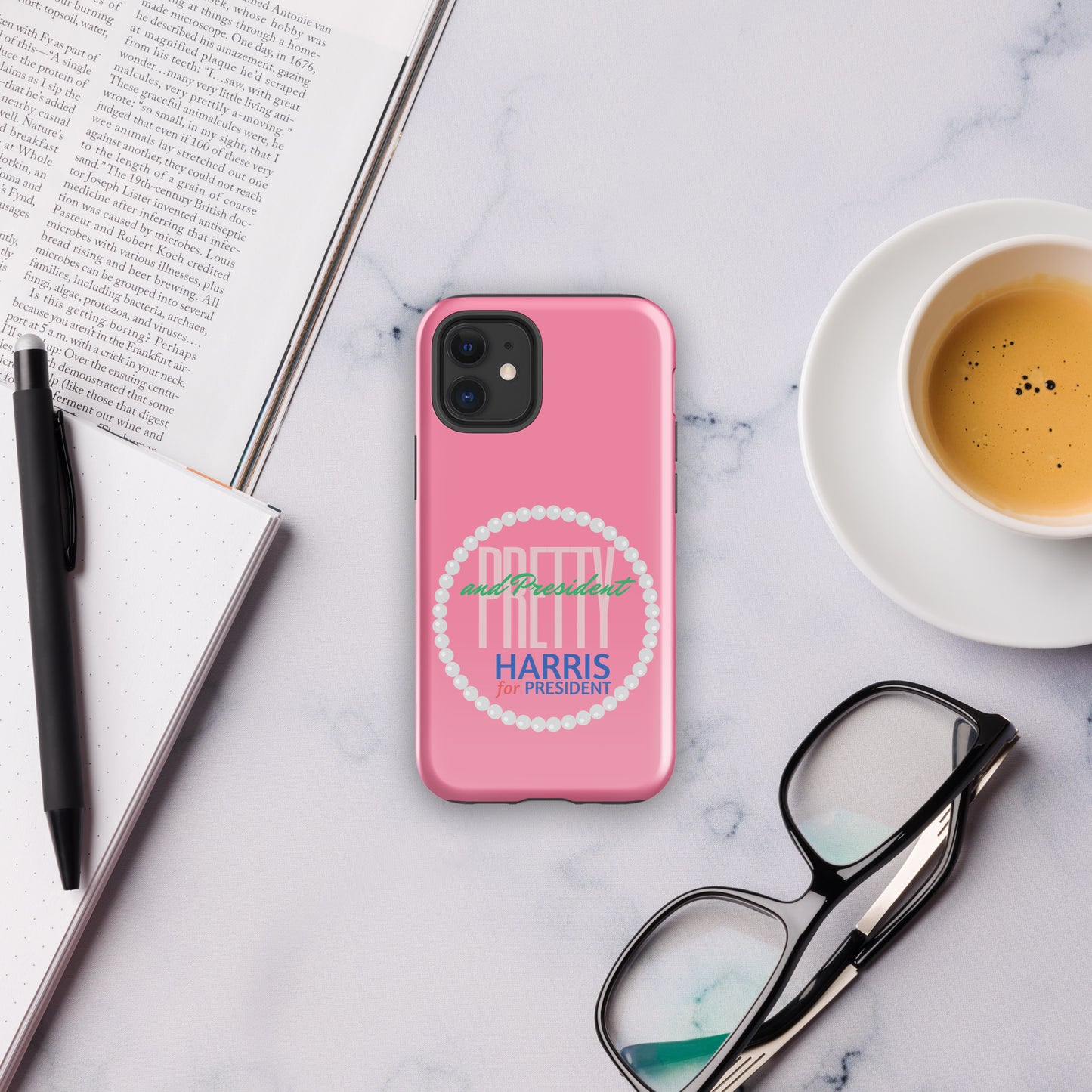 Pretty and President Tough Case for iPhone® – Berry Pink