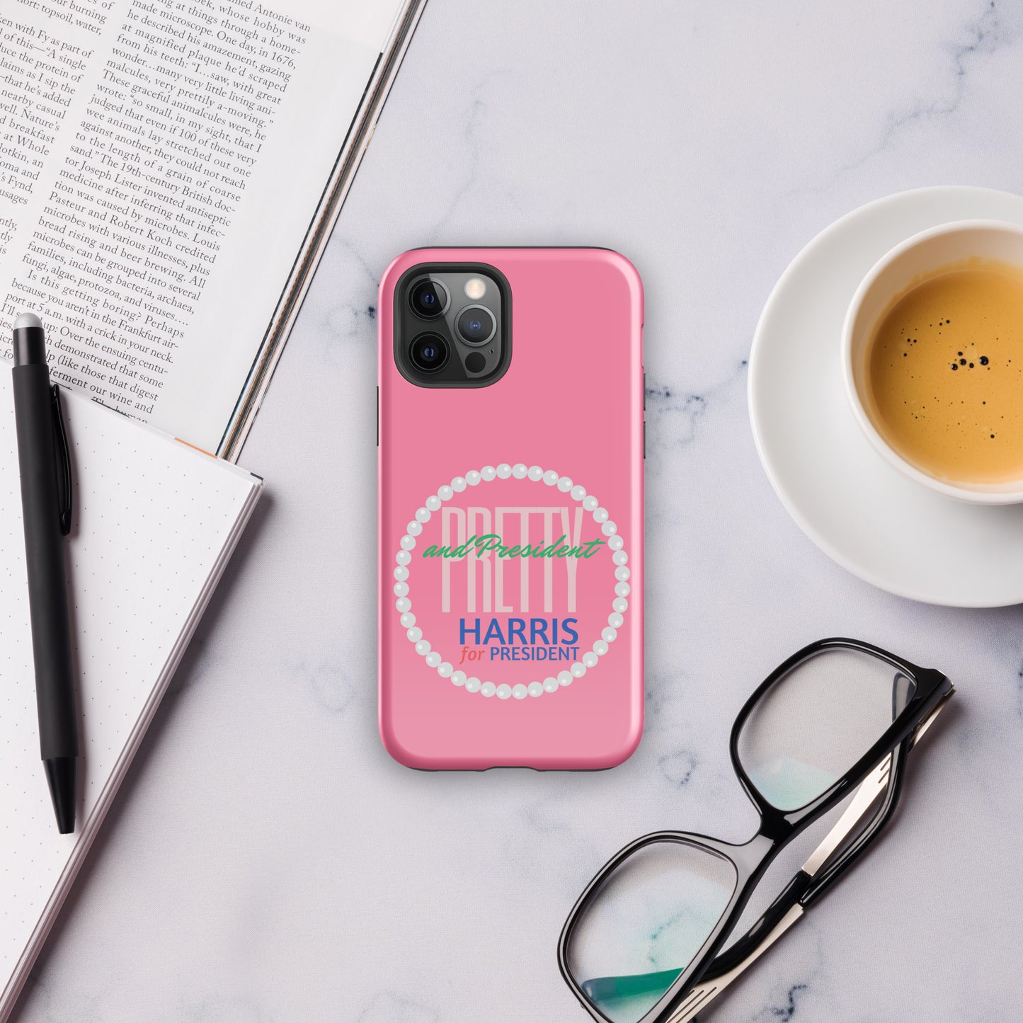 Pretty and President Tough Case for iPhone® – Berry Pink