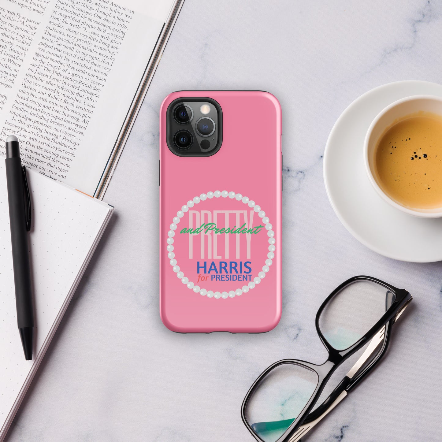 Pretty and President Tough Case for iPhone® – Berry Pink