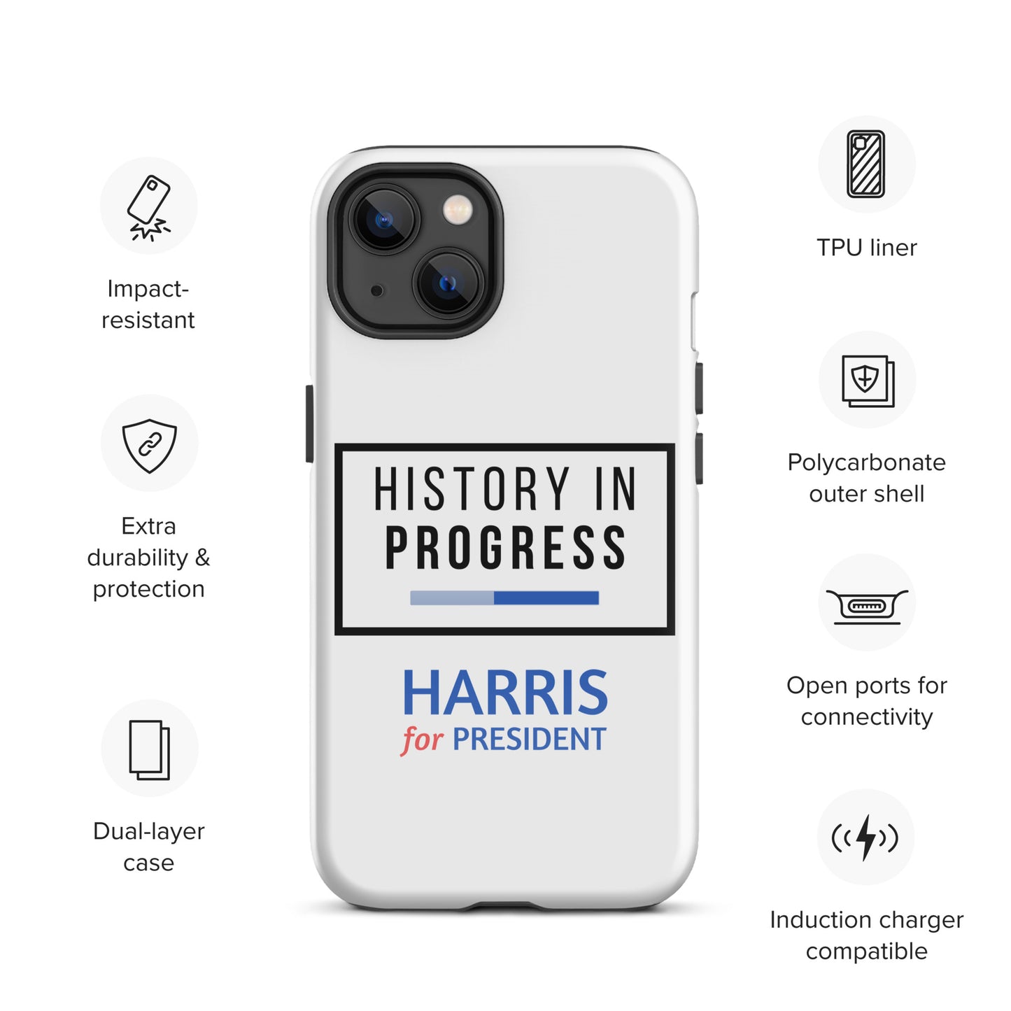 History in Progress iPhone® Tough Case - Harris for President