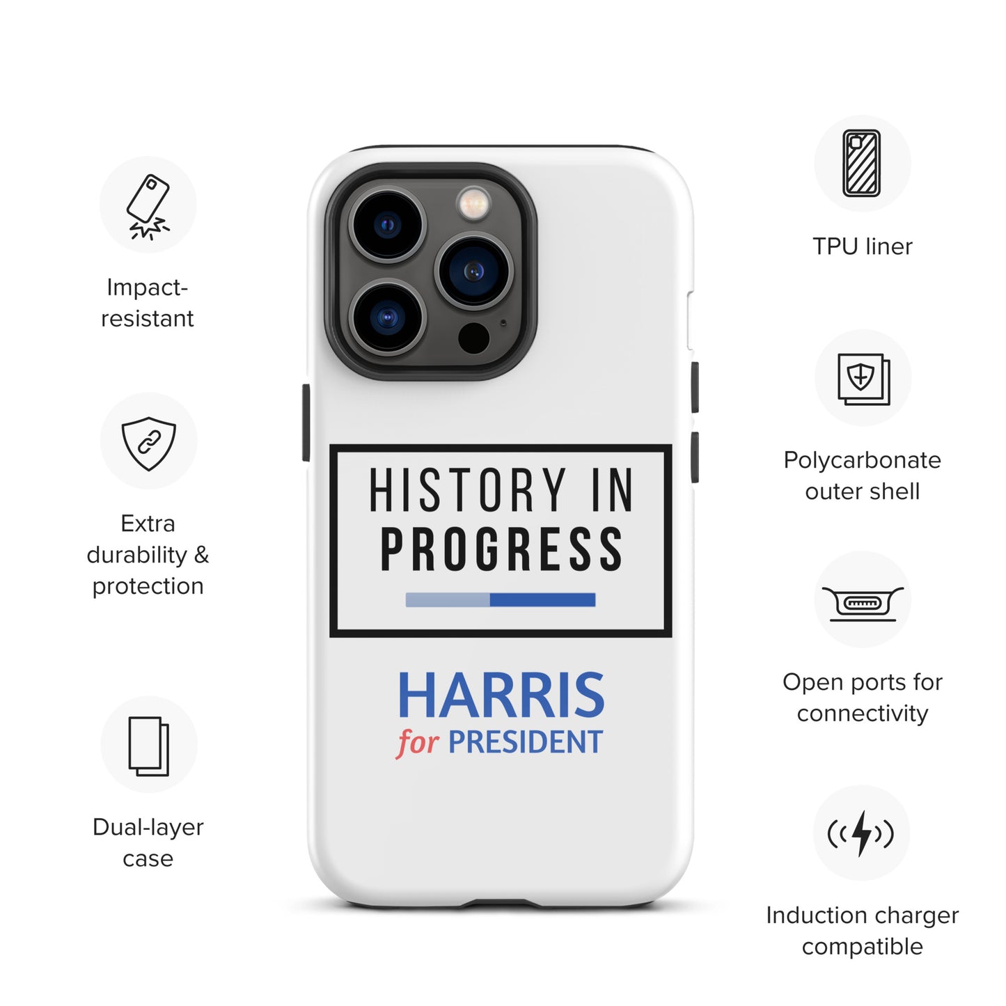 History in Progress iPhone® Tough Case - Harris for President