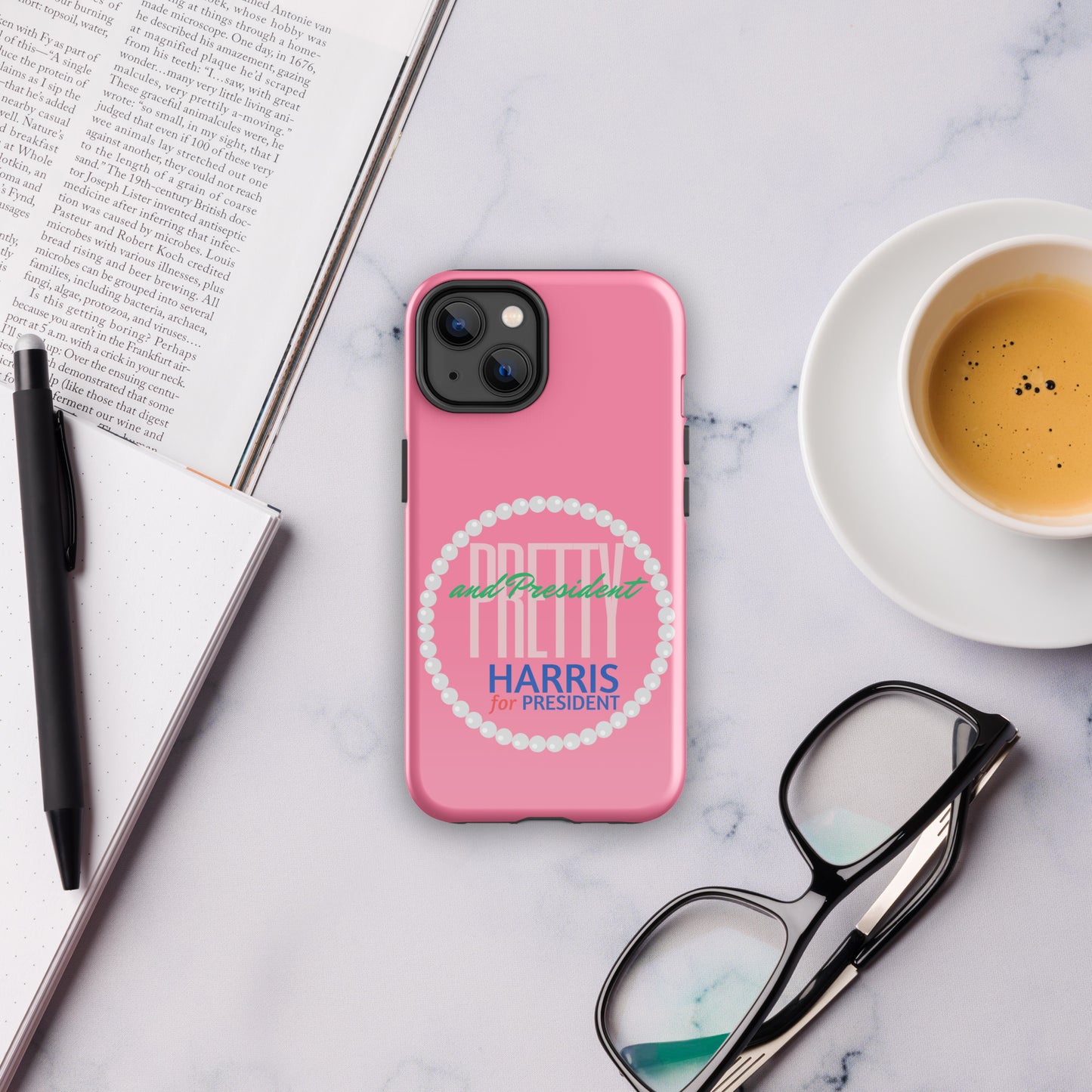 Pretty and President Tough Case for iPhone® – Berry Pink