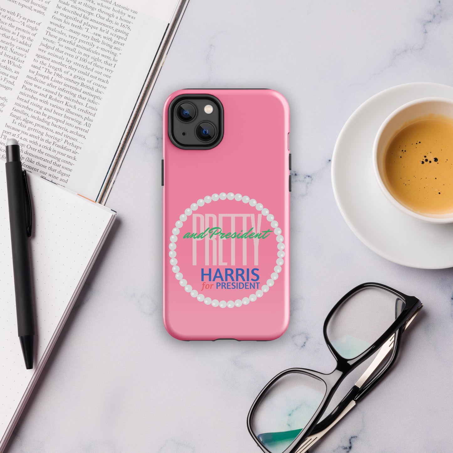 Pretty and President Tough Case for iPhone® – Berry Pink