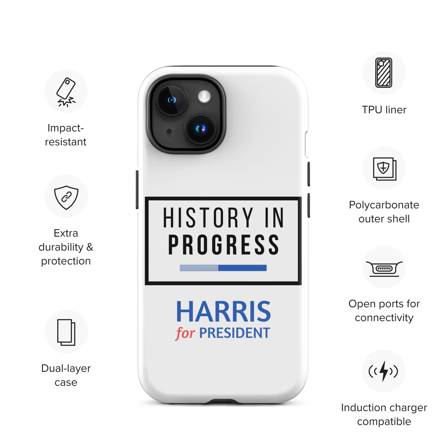 History in Progress iPhone® Tough Case - Harris for President