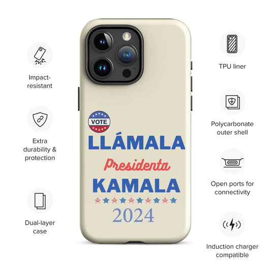 Llámala Presidenta Kamala iPhone Case - Stylish & Durable Dual-Layer Protection