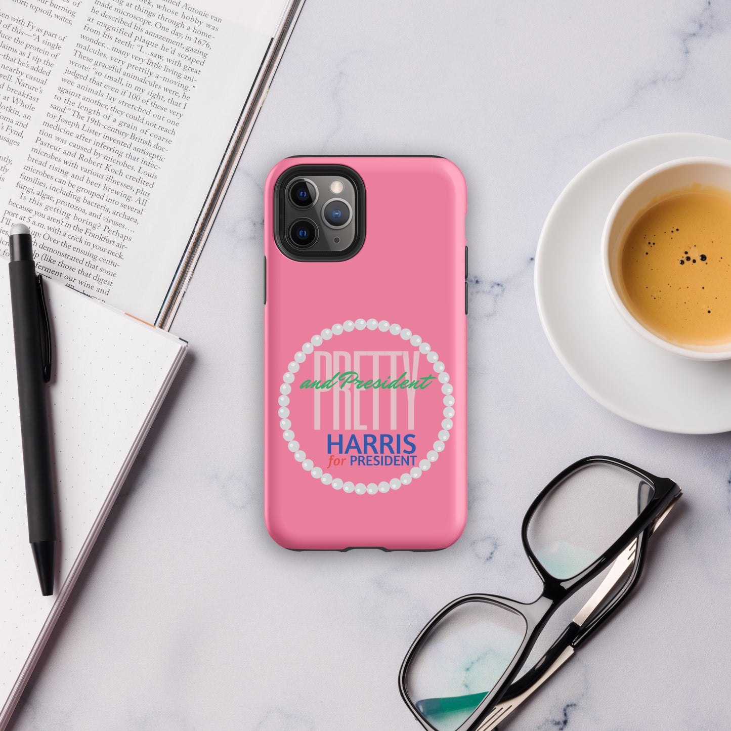 Pretty and President Tough Case for iPhone® – Berry Pink