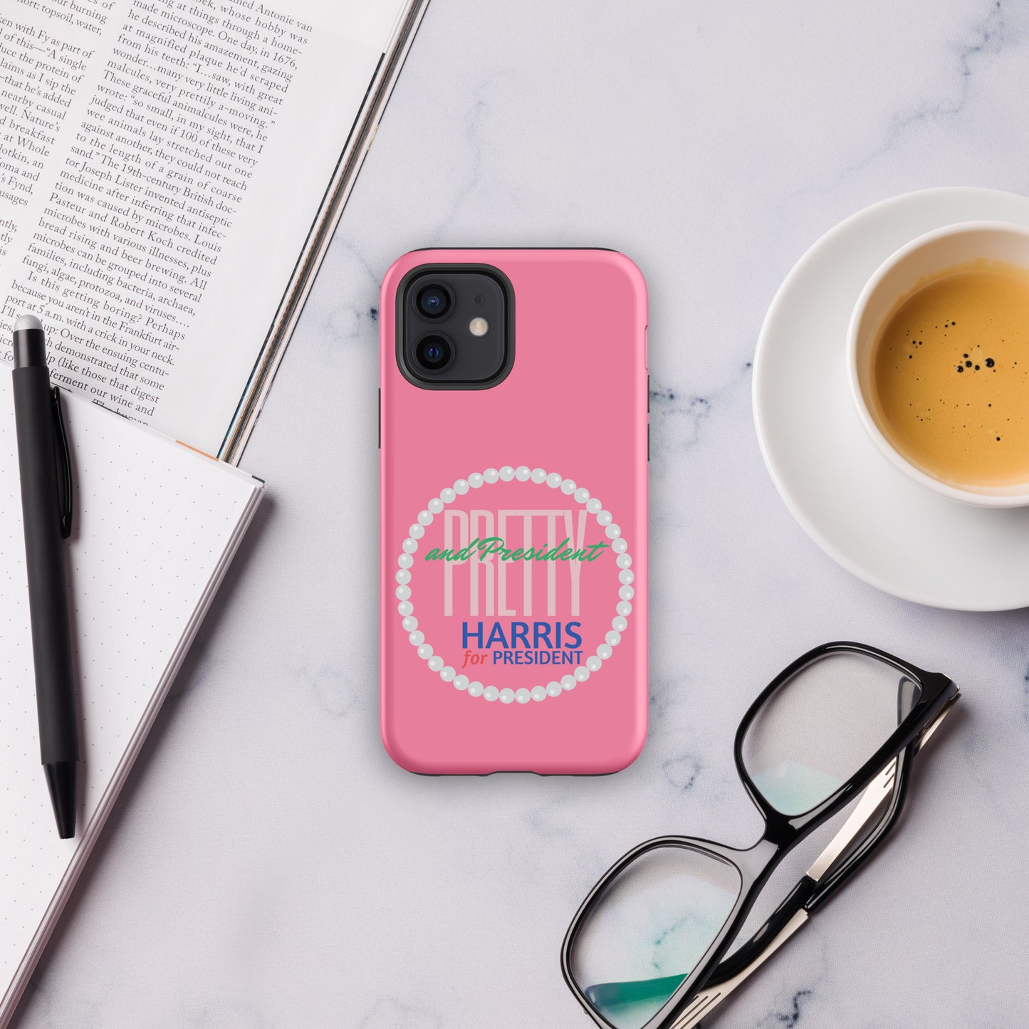 Pretty and President Tough Case for iPhone® – Berry Pink