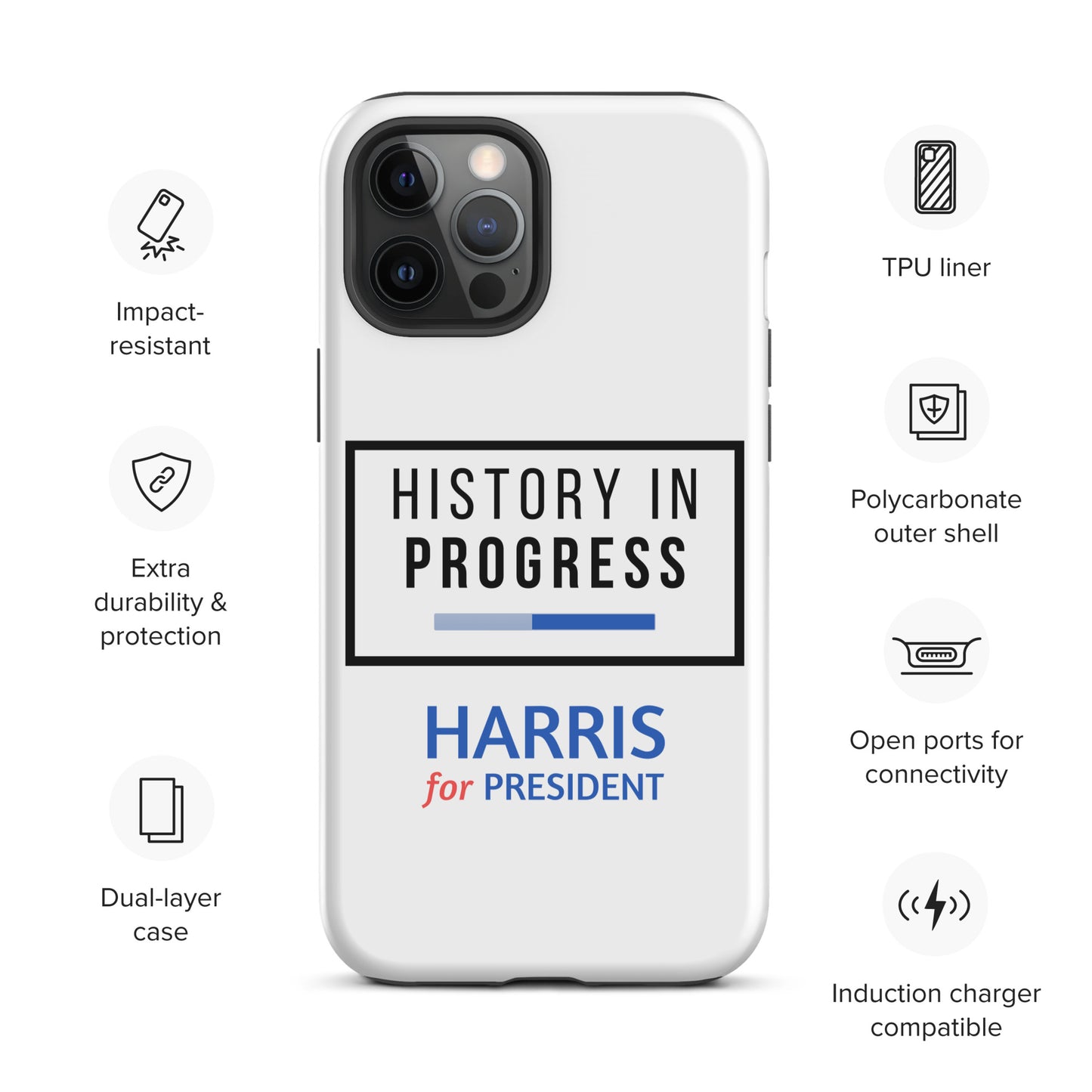 History in Progress iPhone® Tough Case - Harris for President