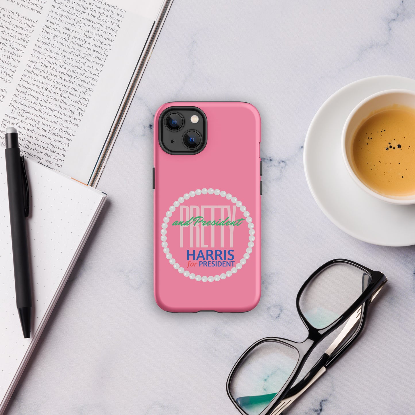 Pretty and President Tough Case for iPhone® – Berry Pink