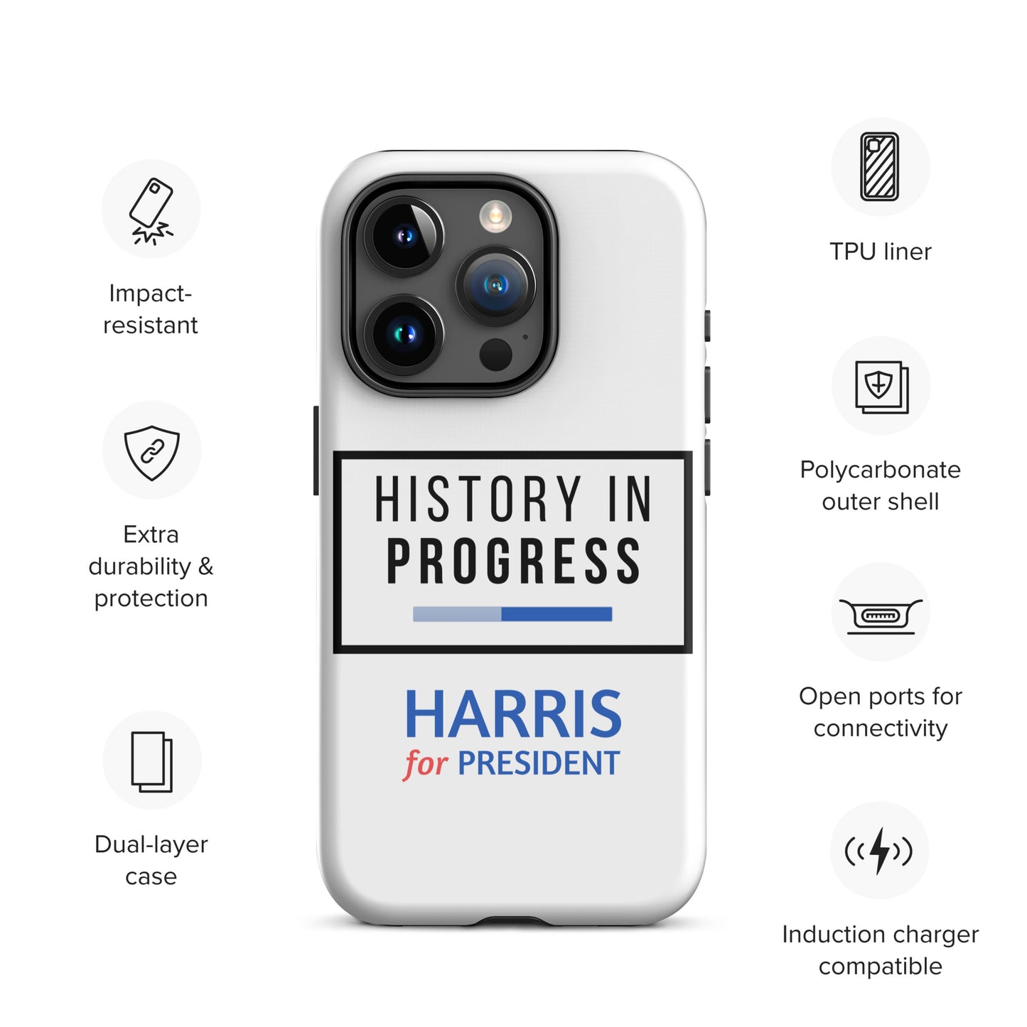 History in Progress iPhone® Tough Case - Harris for President