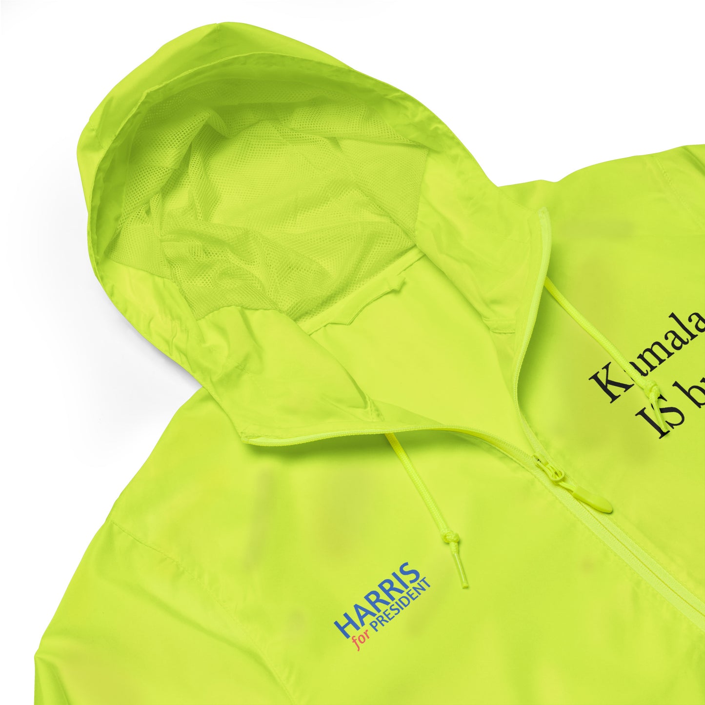 Kamala IS Brat - Harris for President 2024 - Unisex lightweight zip up windbreaker