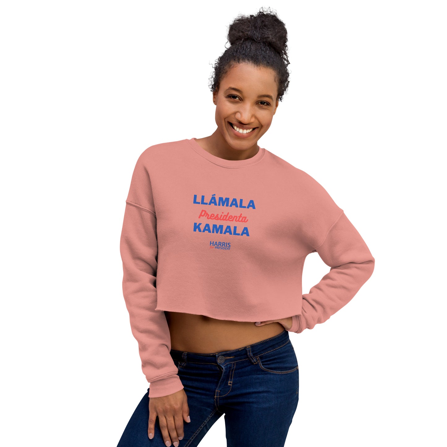 Llámala Presidenta Kamala Crop Sweatshirt - Harris for President